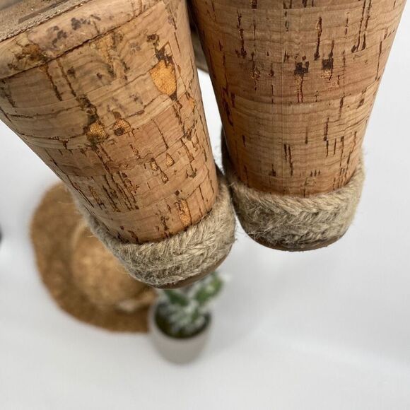 Donald‎ Pliner Janet Metallic Espadrille Wedges Cork Toe Sandal Gold 11 - Picture 11 of 15